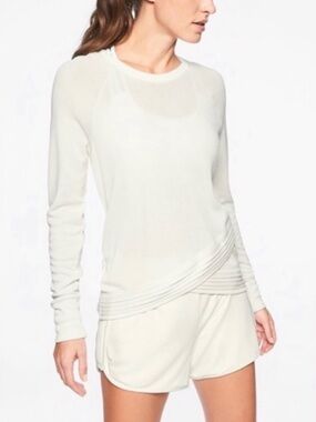 Athleta Serenity Criss Criss Lightweight Long Sleeve Top